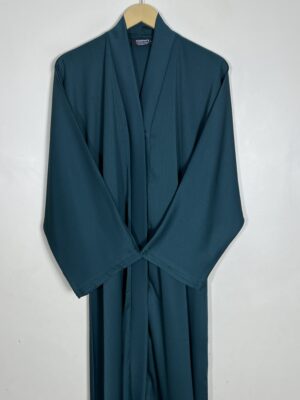 Pine Green - Serenity Pleat Abaya HJ0979 - Image 2