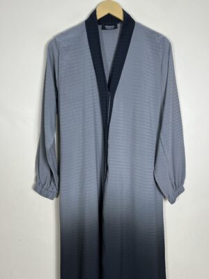 Grey - Dual Tone Abaya HJ0990 - Image 2