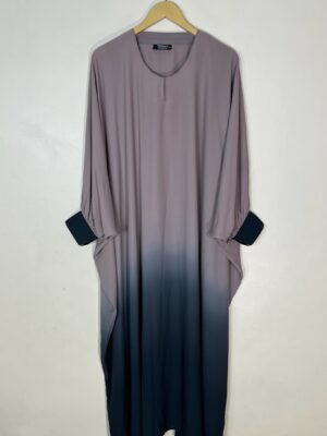 Rose Gold - Dual Tone Butterfly Style Abaya HJ1079 - Image 1