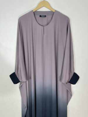 Rose Gold - Dual Tone Butterfly Style Abaya HJ1079 - Image 2