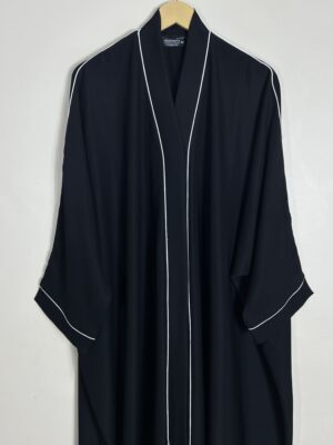 Black - Elysian Flow Abaya HJ1030 - Image 2