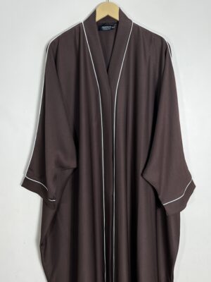 Walnut - Elysian Flow Abaya HJ1035 - Image 2