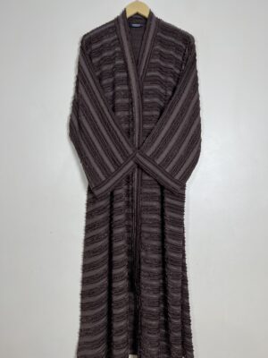 Walnut - Frost Serene Abaya HJ1042 - Image 1