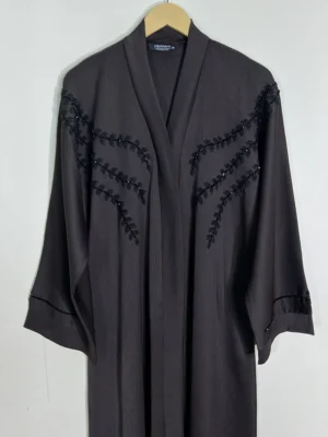 Chocolate Brown - Artistry Abaya HJ1120 - Image 2